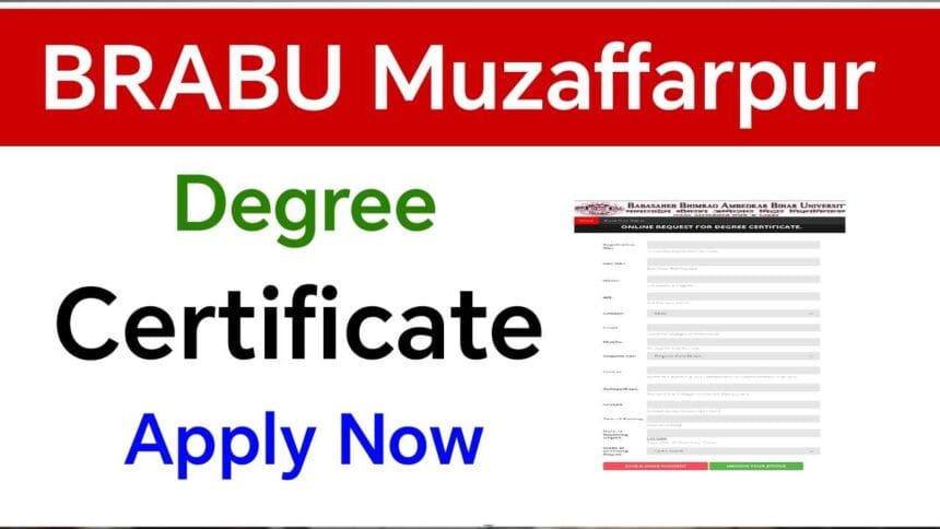 BRABU Degree Certificate Apply O