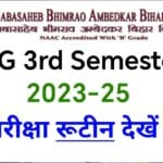 BRABU PG 3rd Semester Exam Sched