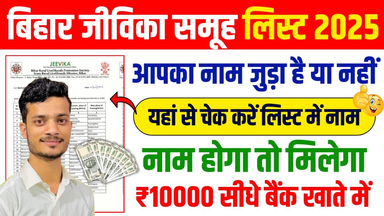 Bihar Jeevika Member List Kaise Dekhe 2025: Bihar Jeevika Member List released, download online from here