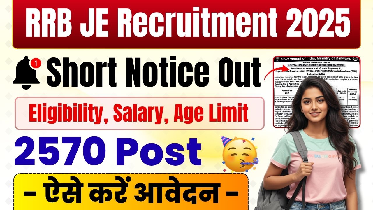 Apply for 2570 Post, Check Notification, Eligibility, Vacancy Details and Last Date to Apply Online.