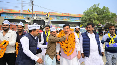 AAP’s ‘Provide Employment – Ensure Social Justice’ march reaches Pratapgarh on its 9th day | India News