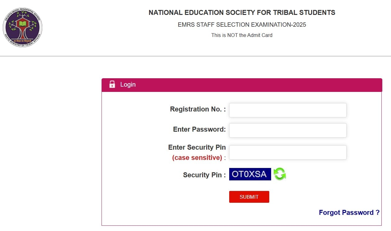 Download Now NESTS EMRS ESSE 2025 Exam City Intimation Slip, Check Check Exam Date & City Details