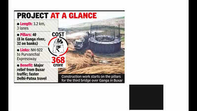 नए 3-लेन गंगा पुल से बक्सर की यातायात समस्या कम होने की संभावना | पटना समाचार