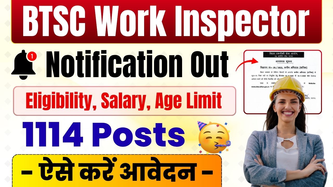 Online Application for 1114 Posts, Eligibility, Salary & Important Dates