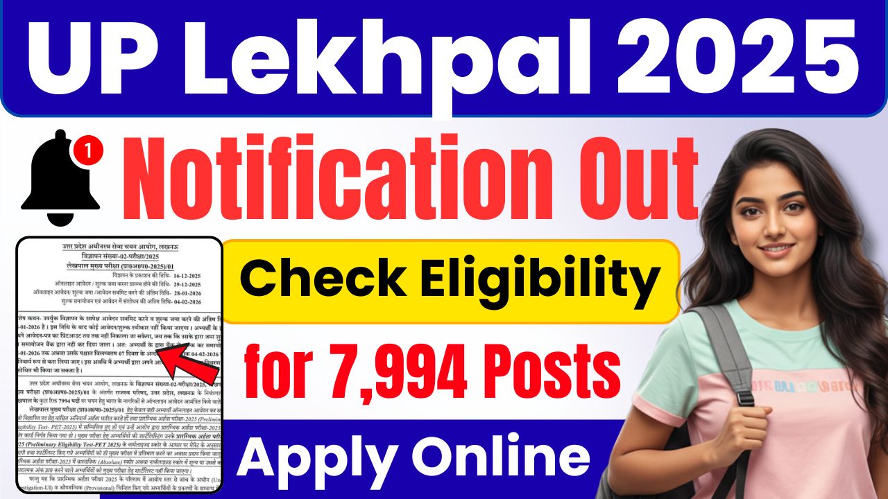 Notification Out for 7,994 Posts, Apply Online, Eligibility Criteria, Vacancy Details, Fee and Last Date to Apply